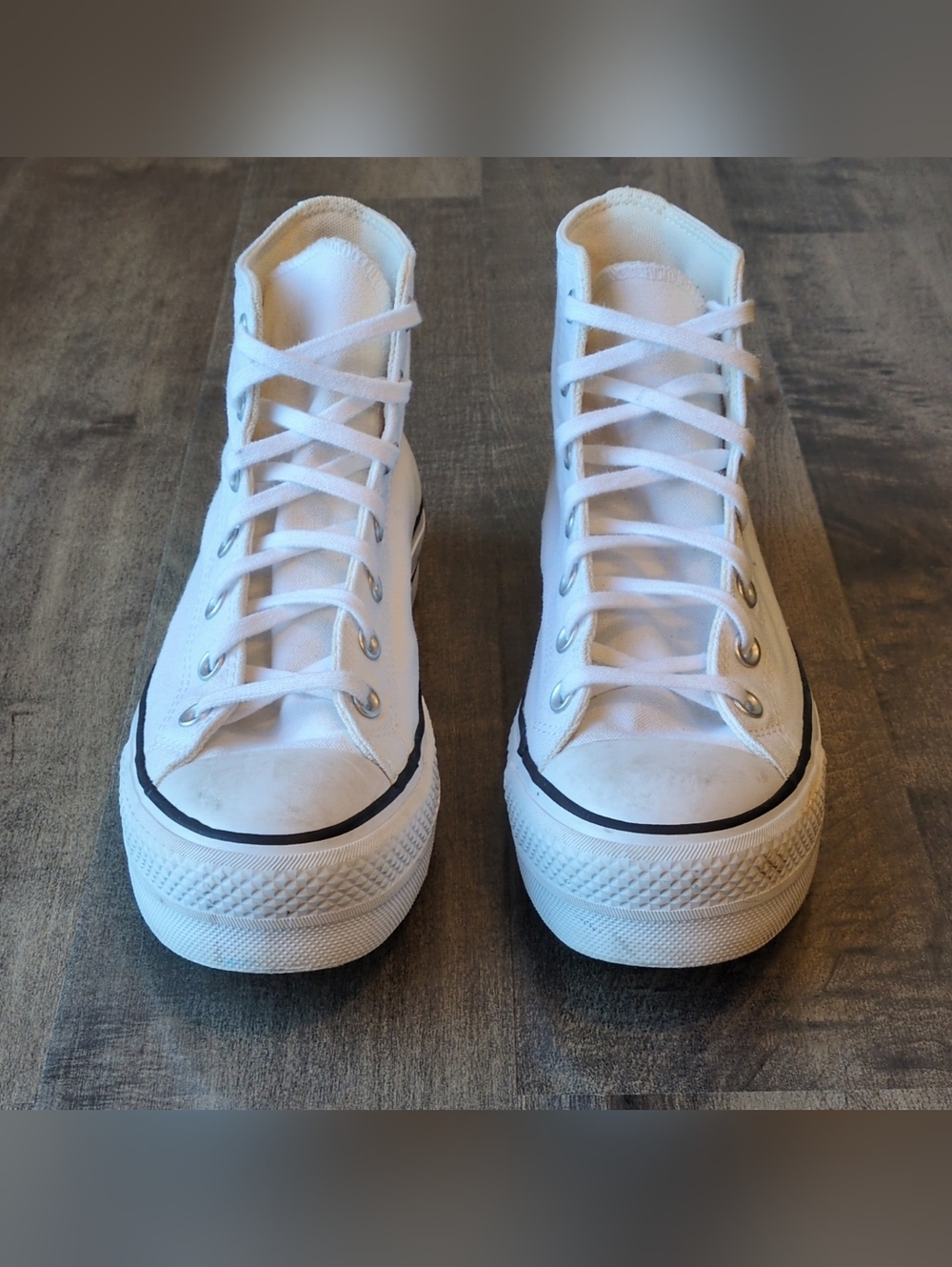 Converse Womens Chuck Taylor All Star Lift 560846F White Size 8 - Picture 2 of 10